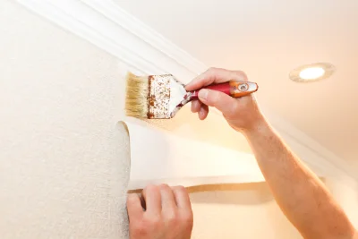 Pose de papier peint à Montmeillant — revêtements muraux et toiles de verre